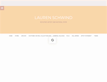 Tablet Screenshot of laurenschwind.com